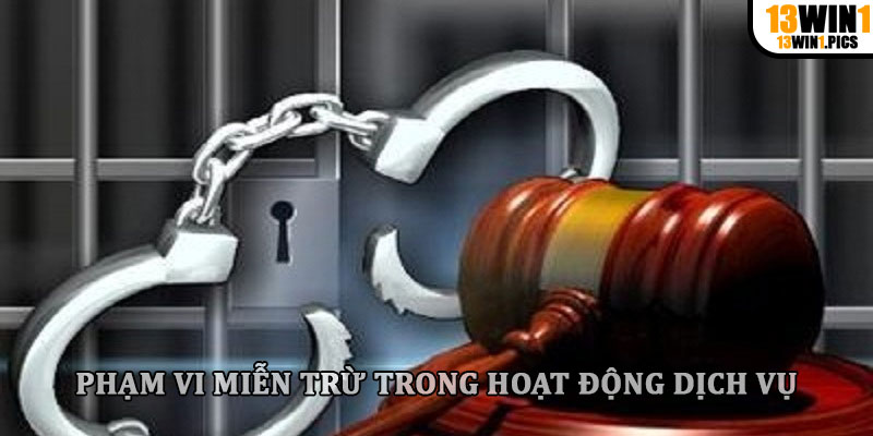 Phạm vi miễn trừ trong hoạt động dịch vụ