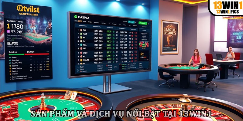 Sản phẩm và dịch vụ nổi bật tại 13win1